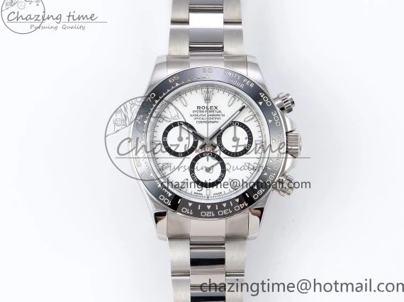 1221 Daytona 126500 QF 1:1 Best Edition 904L Steel White Dial on SS Braclet SH4131 V Stretchable 1297